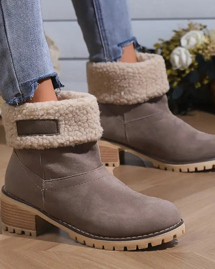 Libiyi seniors' chunky heel winter boots - Libiyi