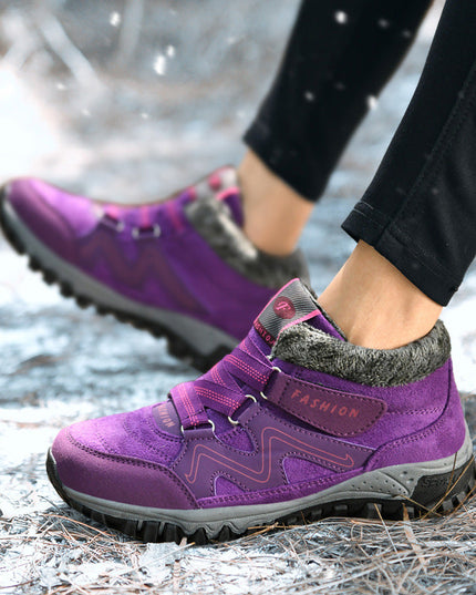 Autumn and winter non-slip warm and comfortable high-top casual cotton shoes—Unisex - Keillini