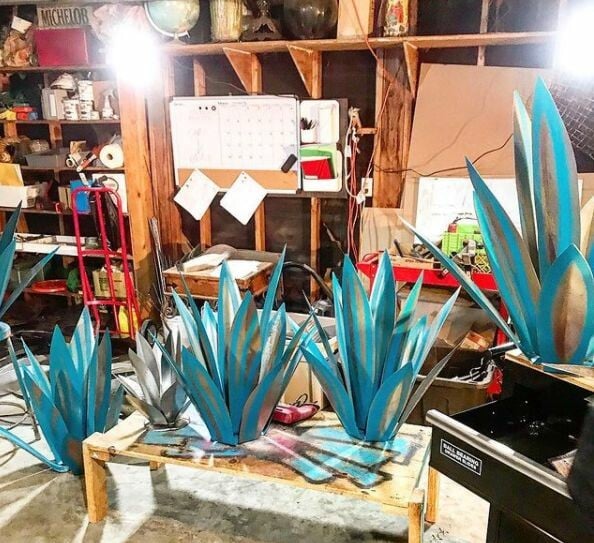 Anti-rust Metal Tequila Agave Plant - Libiyi
