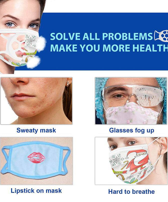 3D Softer Face Mask Bracket for More Breathing Space - Libiyi