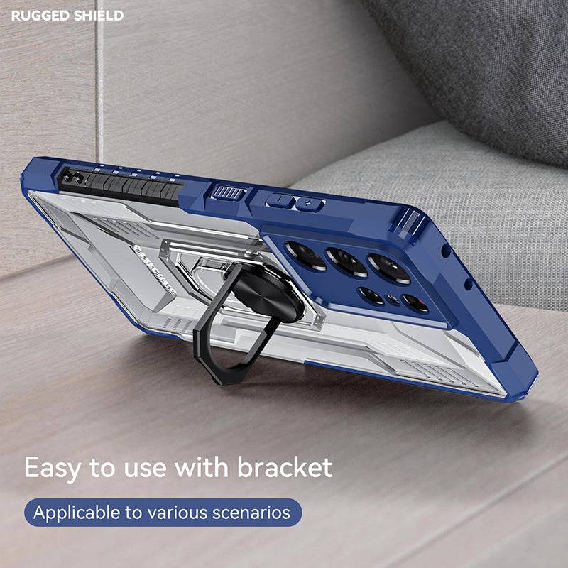 Magnetic Metal Finger Ring Holder Armor Case For Samsung - Libiyi