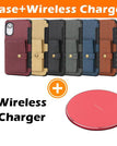 brown / iPhone XR / Case+Wireless Charger