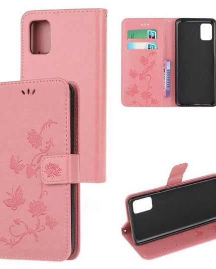 Imprint Butterfly Flower Leather Mobile Phone Case for Samsung S20 ultra - Libiyi
