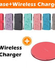 violet clair / S21 Ultra 5G / Étui + chargeur sans fil