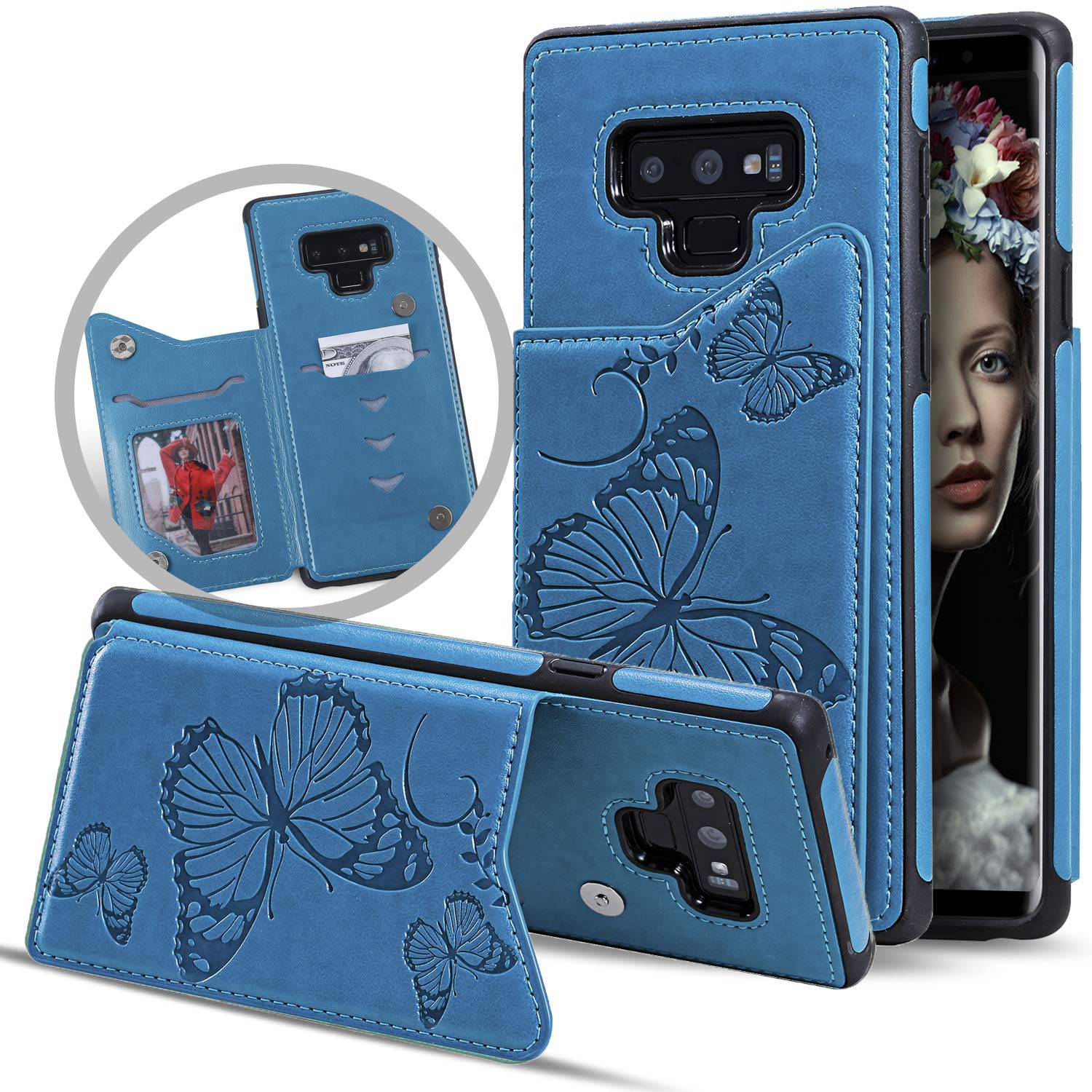 New Luxury Embossing Wallet Cover For SAMSUNG Note 9-Fast Delivery - Libiyi