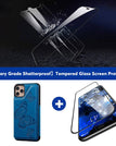 Bleu / Pour iPhone 11Pro / Avec protecteur d'écran