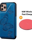 Bleu / Pour iPhone 11Pro / Avec chargeur sans fil
