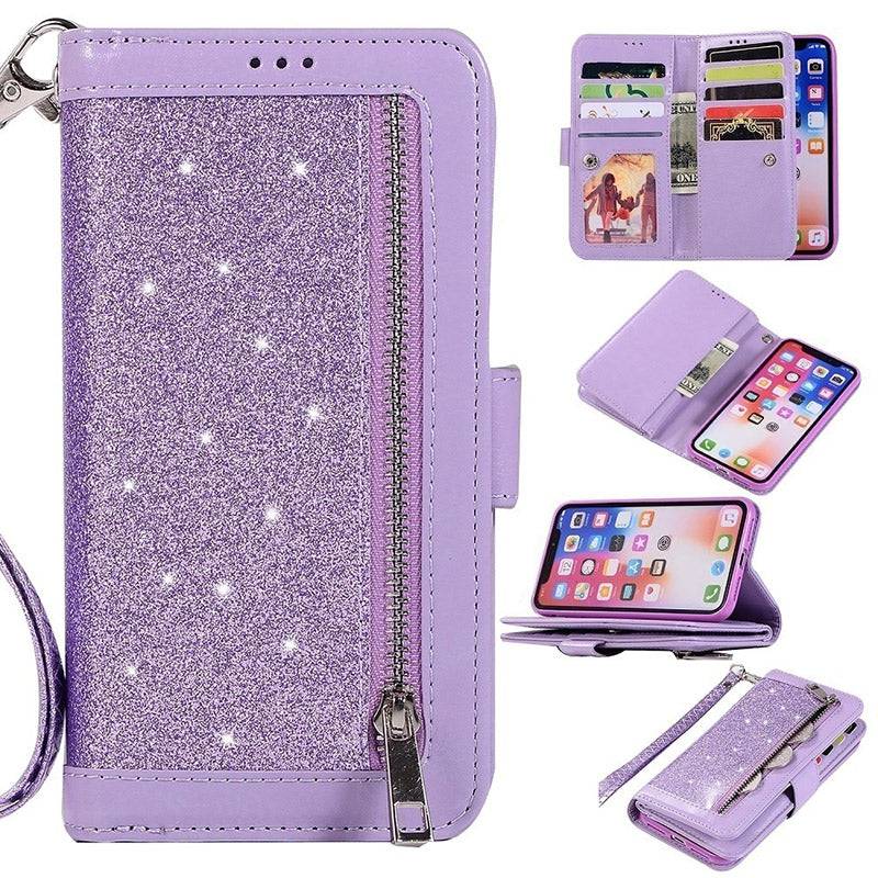 Bling Wallet Case with Wrist Strap for Samsung - Libiyi