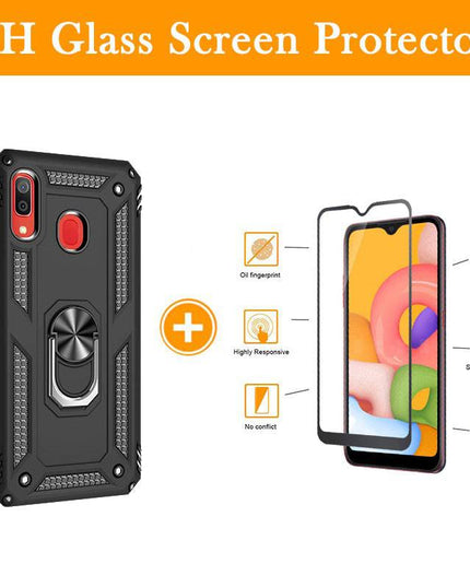 Luxury Armor Ring Bracket Phone Case For Samsung A20&A30-Fast Delivery - Libiyi