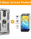 Argent / LG stylo 5/5X/5V / Avec protecteur d'écran en verre trempé