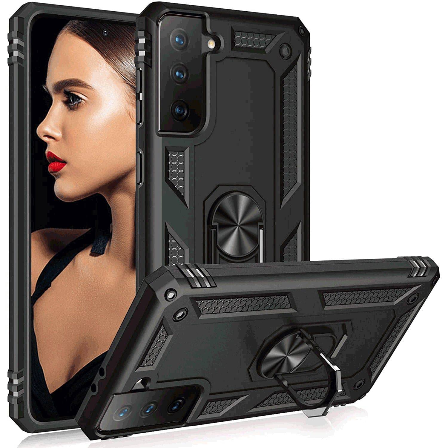 Luxury Armor Ring Bracket Phone Case For Samsung S21 FE(5G) - Libiyi