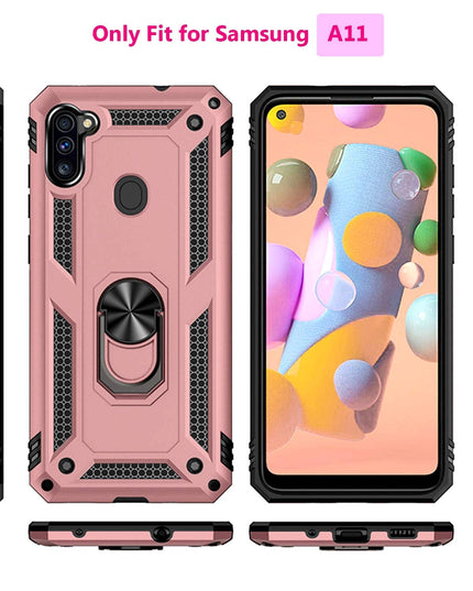 Luxury Armor Ring Bracket Phone Case For Samsung A11-Fast Delivery - Libiyi