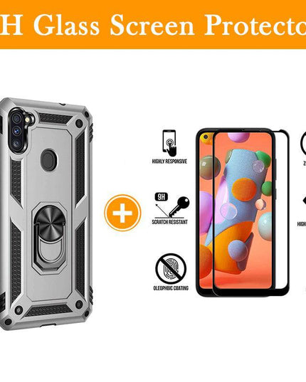 Luxury Armor Ring Bracket Phone Case For Samsung A11-Fast Delivery - Libiyi