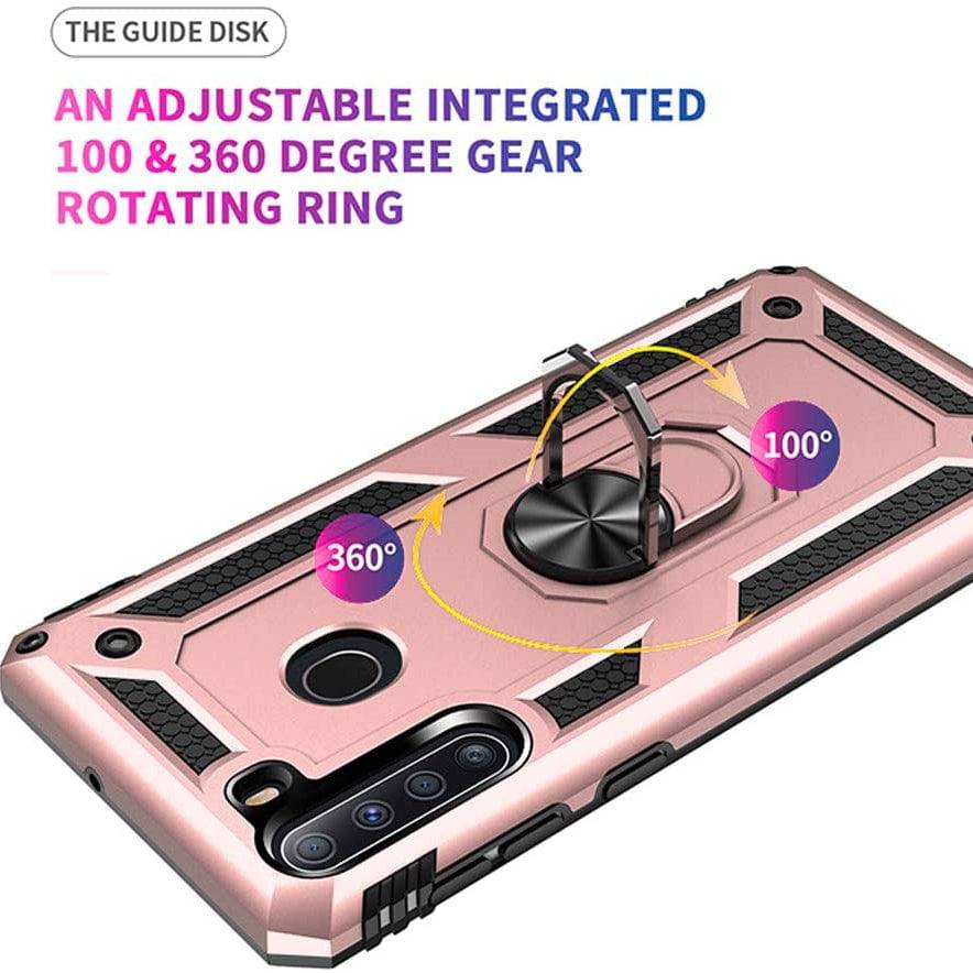 Luxury Armor Ring Bracket Phone Case For Samsung A21-Fast Delivery - Libiyi