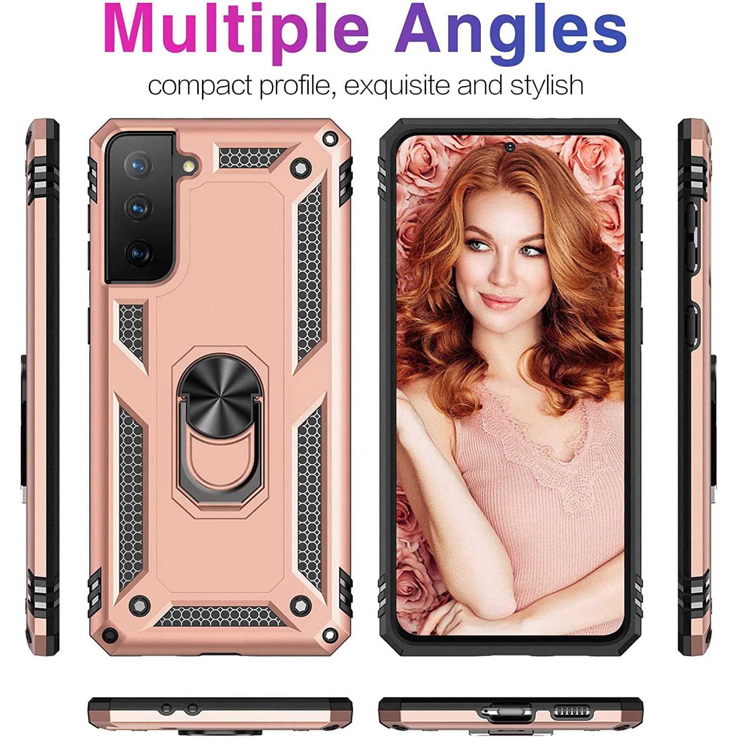 Luxury Armor Ring Bracket Phone Case For Samsung S21 Ultra(5G) - Libiyi