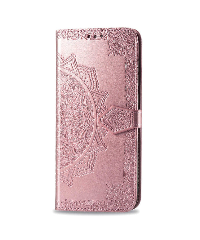 2022 Luxury Embossed Mandala Leather Wallet Flip Case for Samsung A21 - Libiyi
