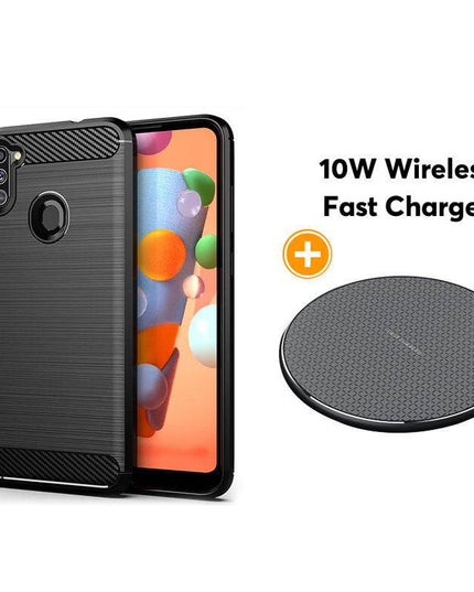 Luxury Carbon Fiber Case For Samsung A11(US and EU Version) - Libiyi