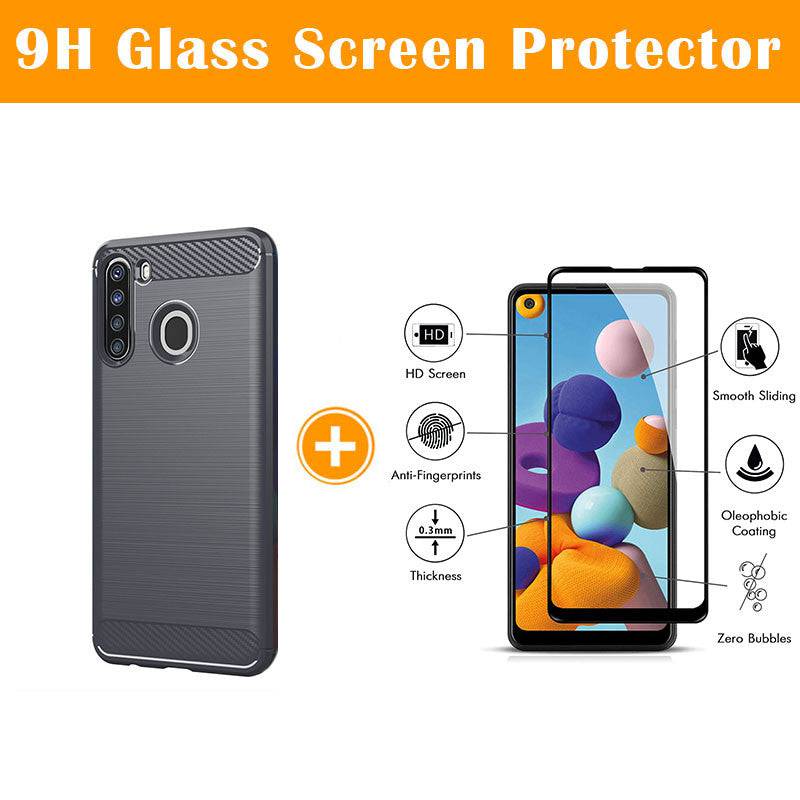 Luxury Carbon Fiber Case For Samsung A21(US and EU Version) - Libiyi