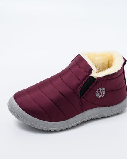 Autumn and winter non-slip warm soft bottom cotton shoes and cotton boots—Unisex - Keillini