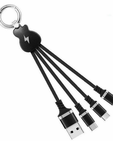 Multi 3 In 1 Guitar Design Charging Cable - Libiyi