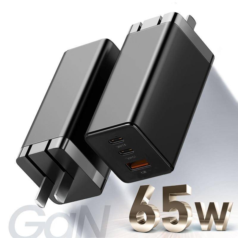 65W GaN Charger Quick Charge QC4.0 QC PD3.0 PD USB C Type C Fast Charger For Samsung Macbook iPhone - Libiyi